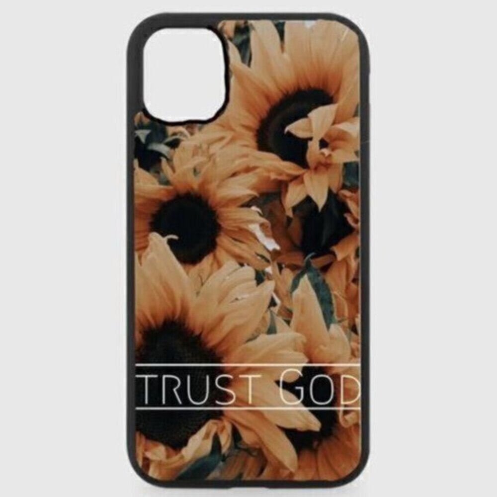 Sunflower Trust God Phone Case